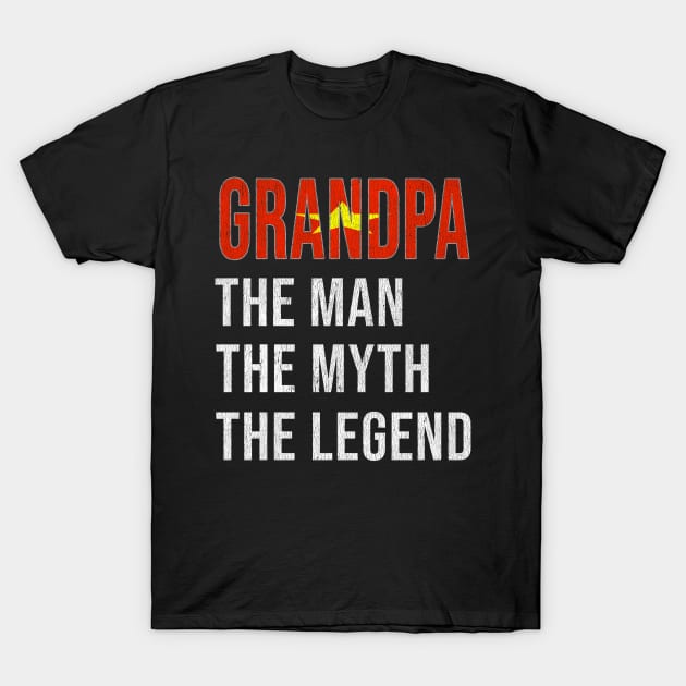 Grand Father Vietnamese Grandpa The Man The Myth The Legend - Gift for Vietnamese Dad With Roots From  Vietnam T-Shirt by Country Flags